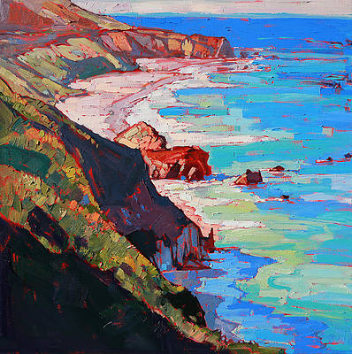 Wall Art - Painting - Coast Line by Erin Hanson