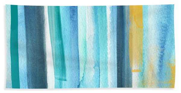 Summer Surf- Abstract Painting Beach Towel