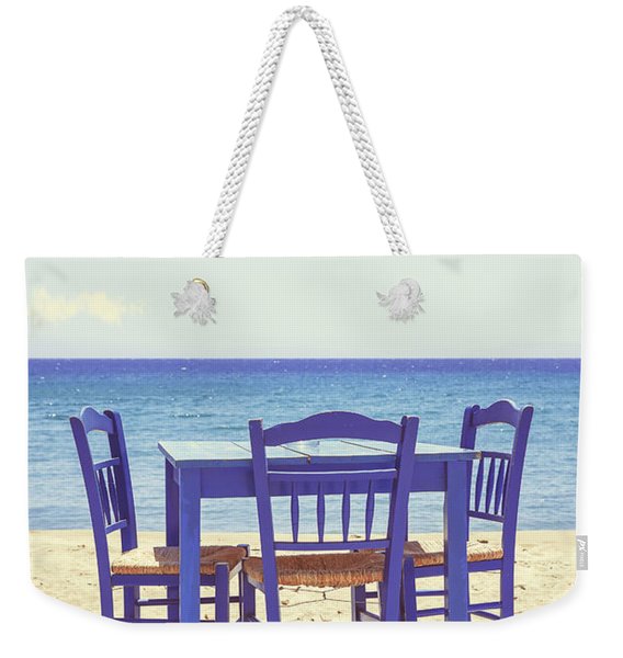 Blue Weekender Tote Bag