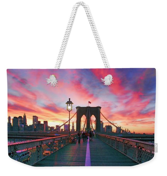 Brooklyn Sunset Weekender Tote Bag
