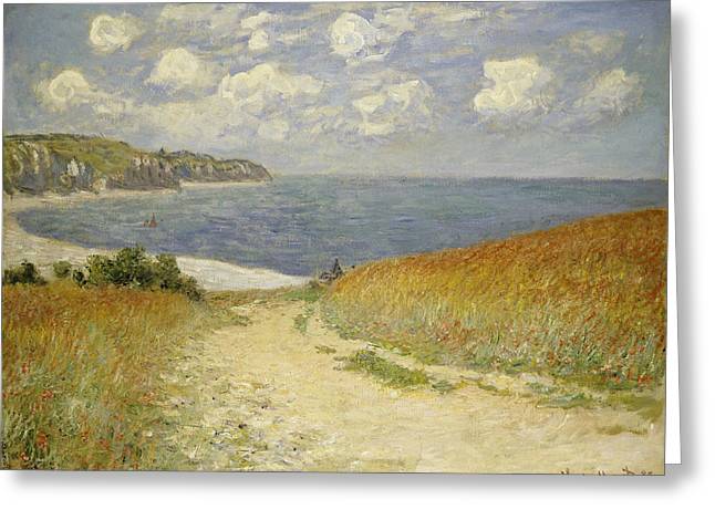 Path In The Wheat At Pourville Greeting Card