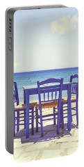 Blue Portable Battery Charger
