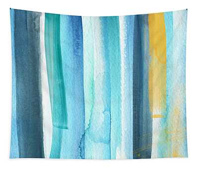 Summer Surf- Abstract Painting Tapestry