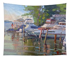 Docks At The Shores Tapestry