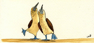 Blue Footed Boobies Poster