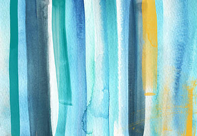 Summer Surf- Abstract Painting Poster