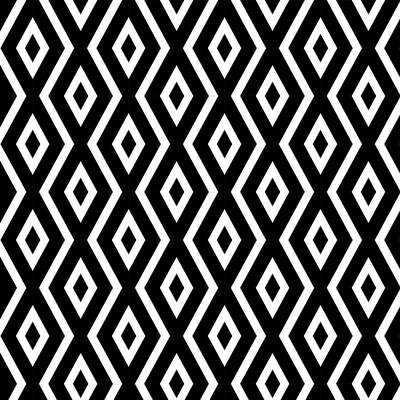 Black and White Pattern Poster by Christina Rollo