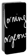 Morning Gorgeous Portable Battery Charger by South Social Studio