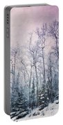 Winter Forest Portable Battery Charger by Priska Wettstein