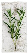 Fresh Rosemary Beach Towel by Nailia Schwarz